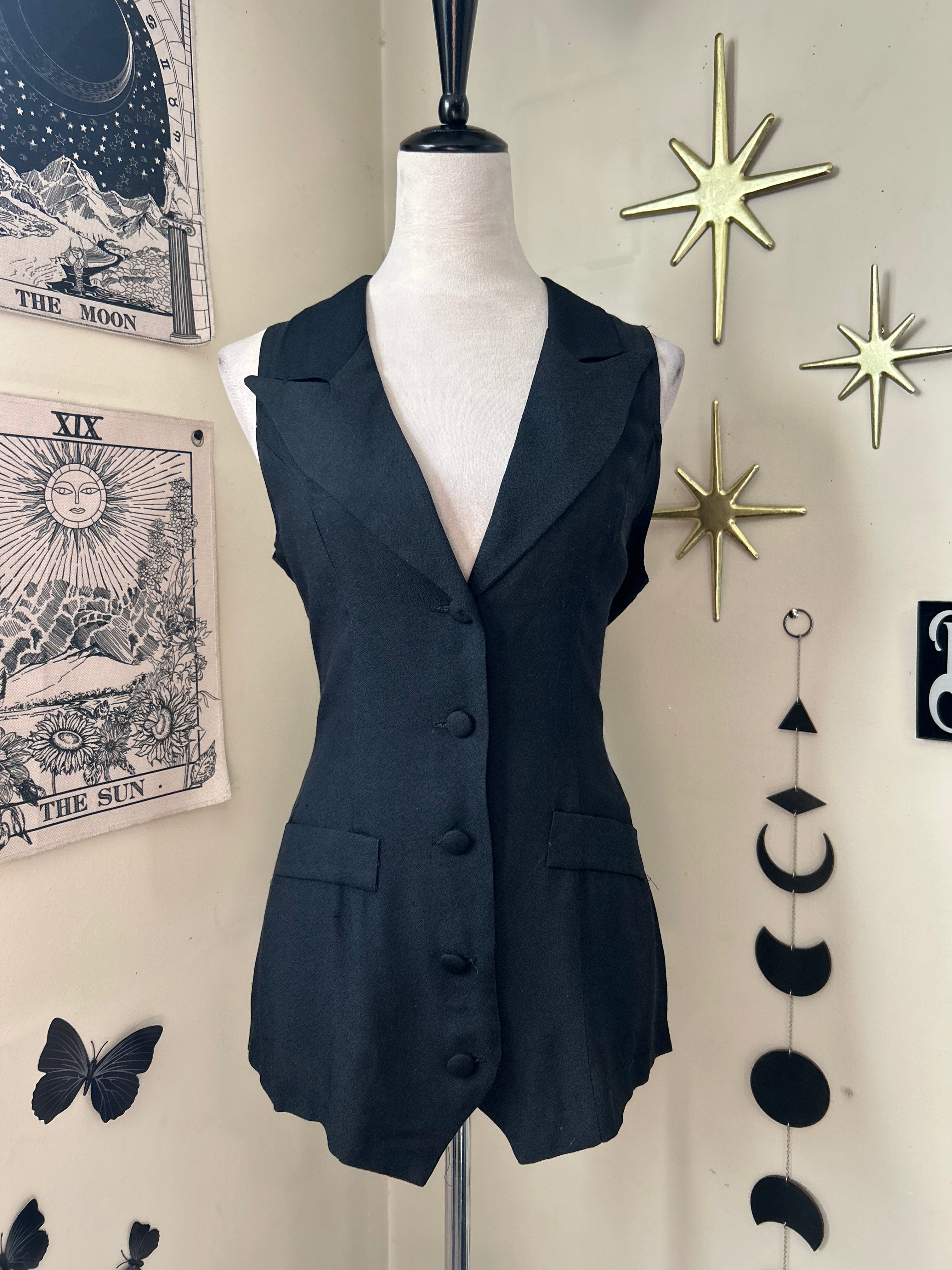 (M) Vintage 90's Long Button Vest