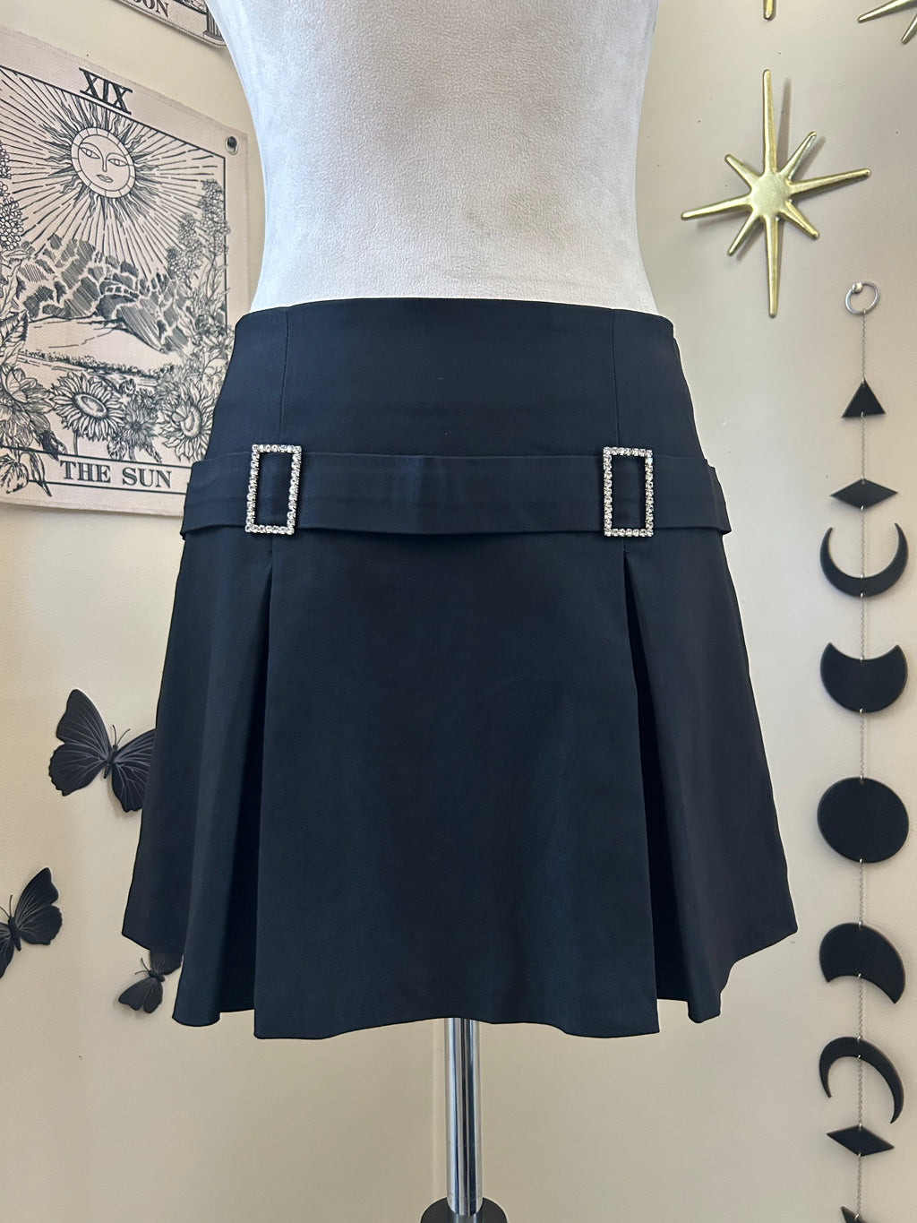 (L) Vintage 00's Pleated Mini Skirt