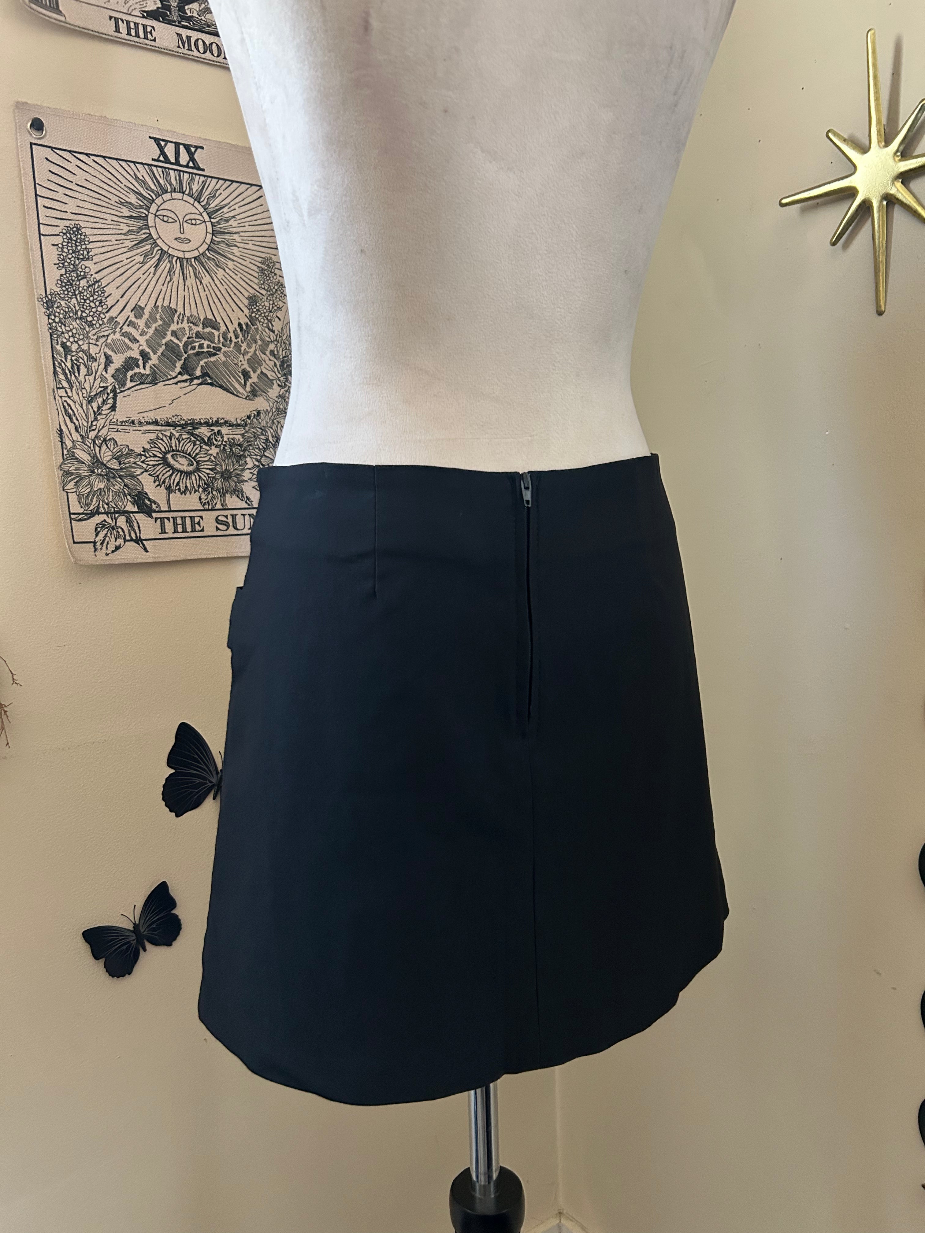 (L) Vintage 00's Pleated Mini Skirt