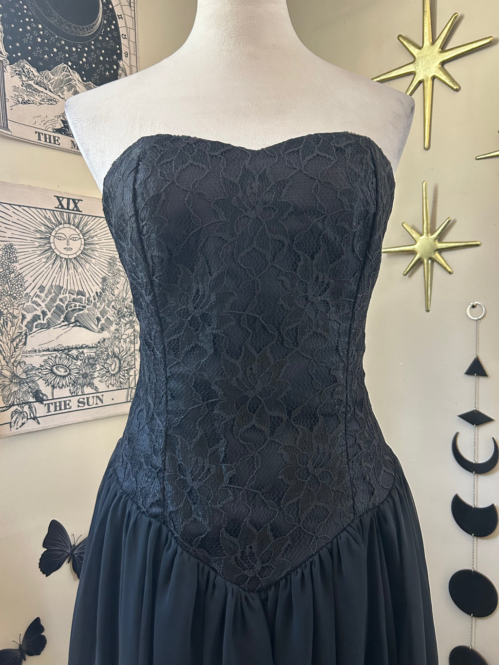 (M) Vintage 80's-90's Strapless Night Dress