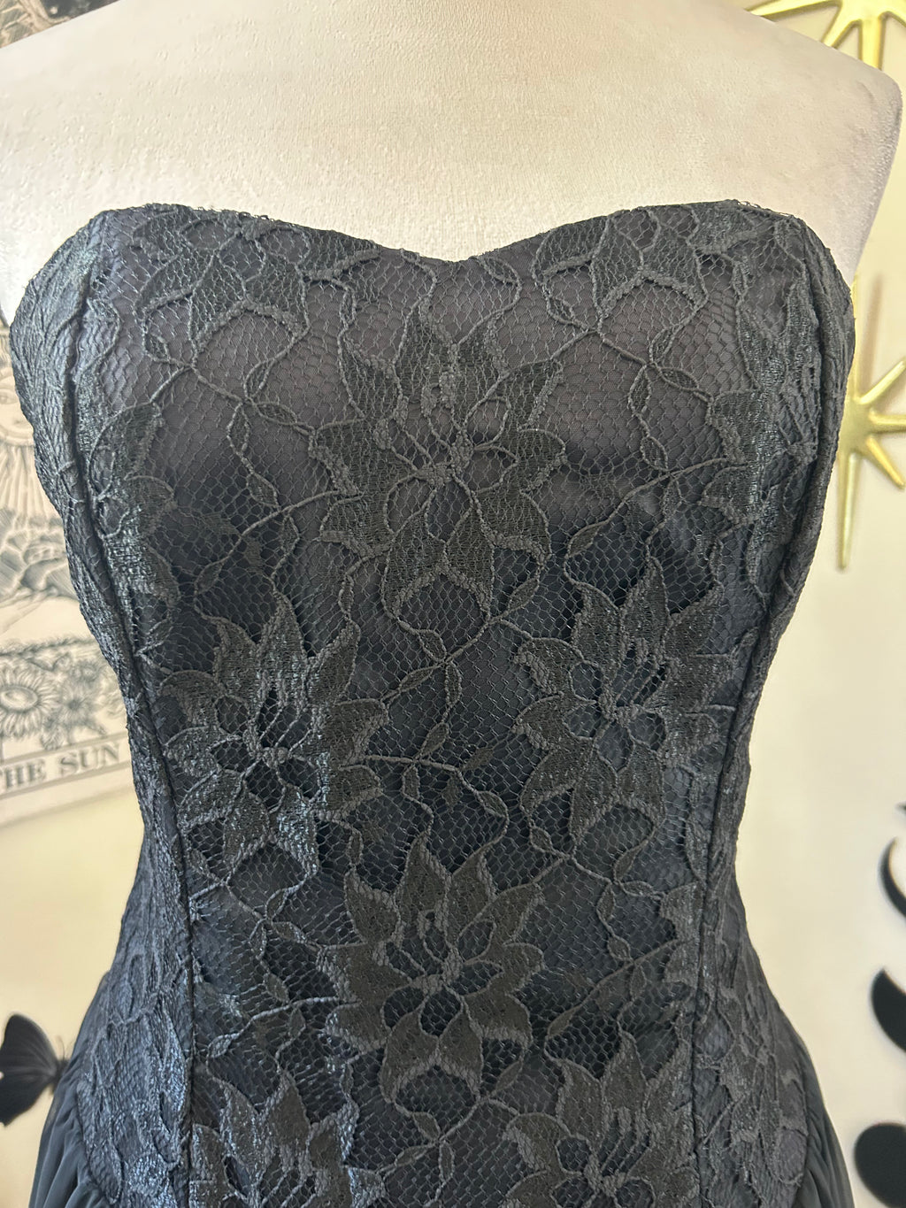 (M) Vintage 80's-90's Strapless Night Dress