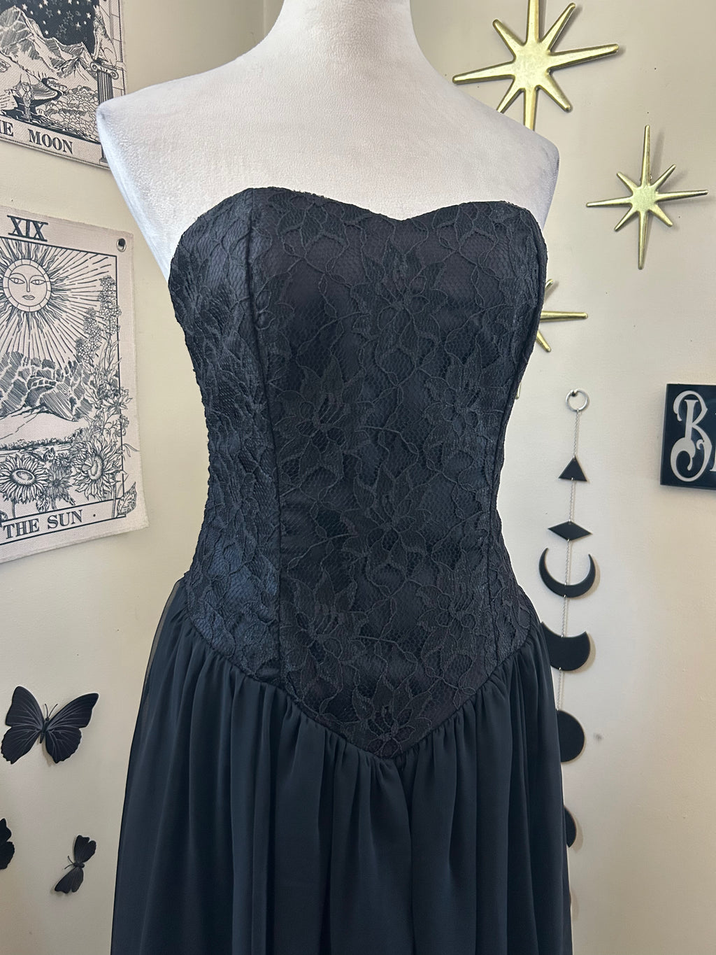 (M) Vintage 80's-90's Strapless Night Dress