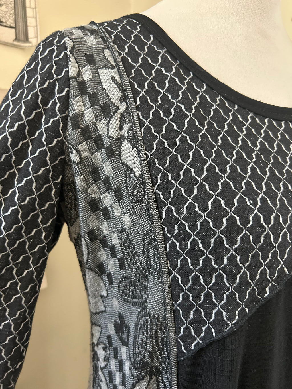 (M) Y2K Asymmetrical Patch Dress