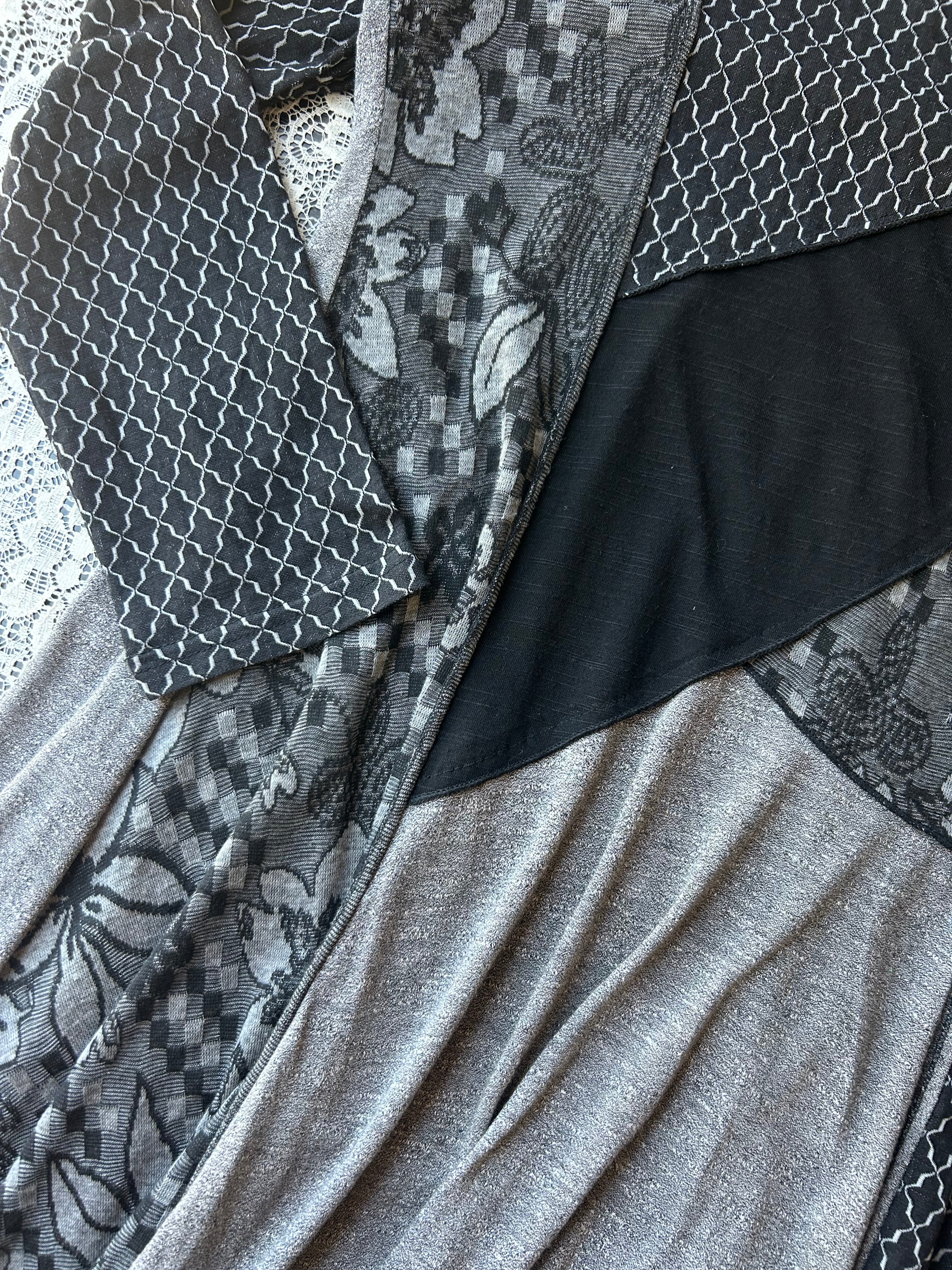 (M) Y2K Asymmetrical Patch Dress