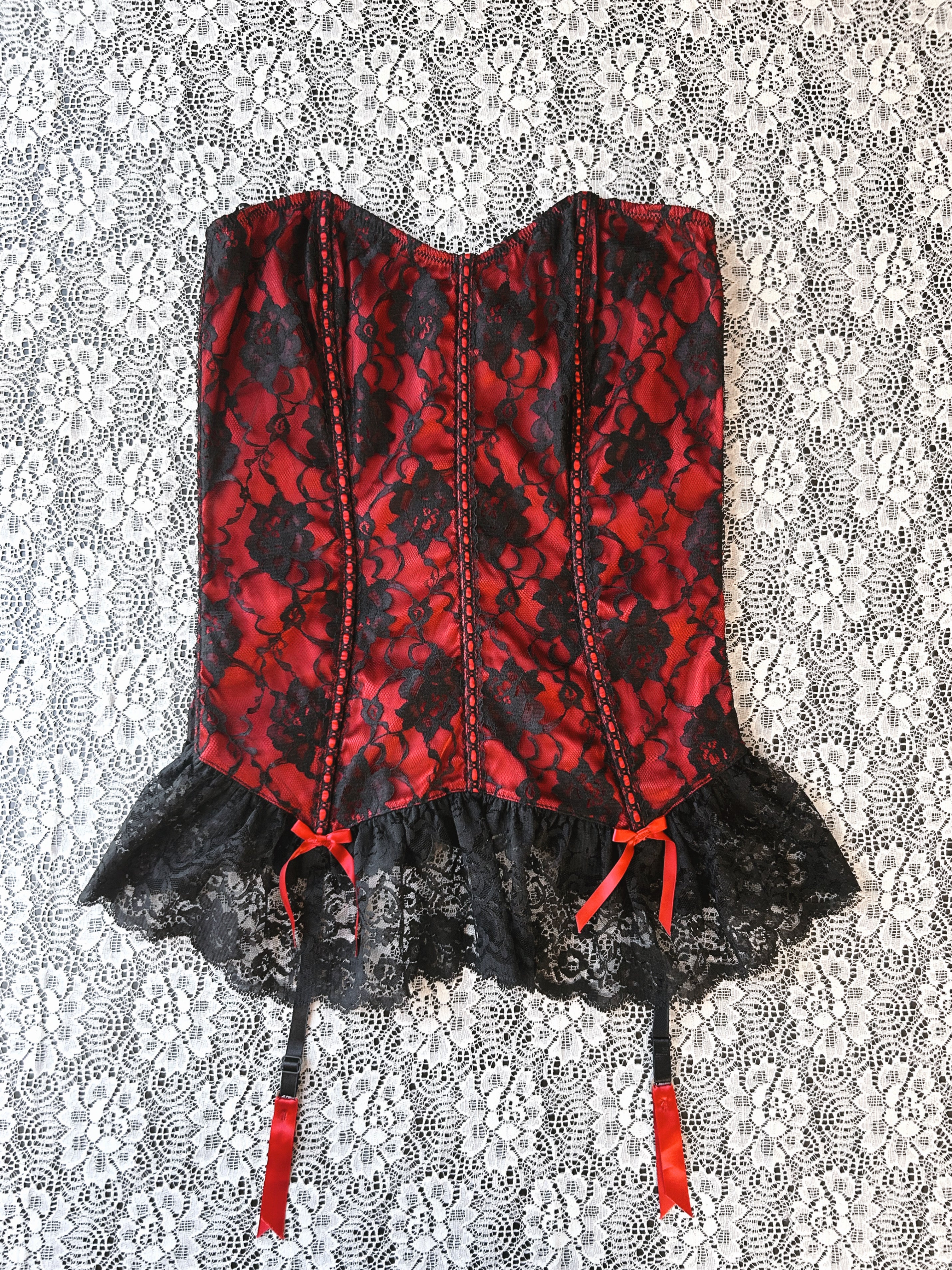 (XXL) Vintage 00's Shirley of Hollywood Lace Cirset