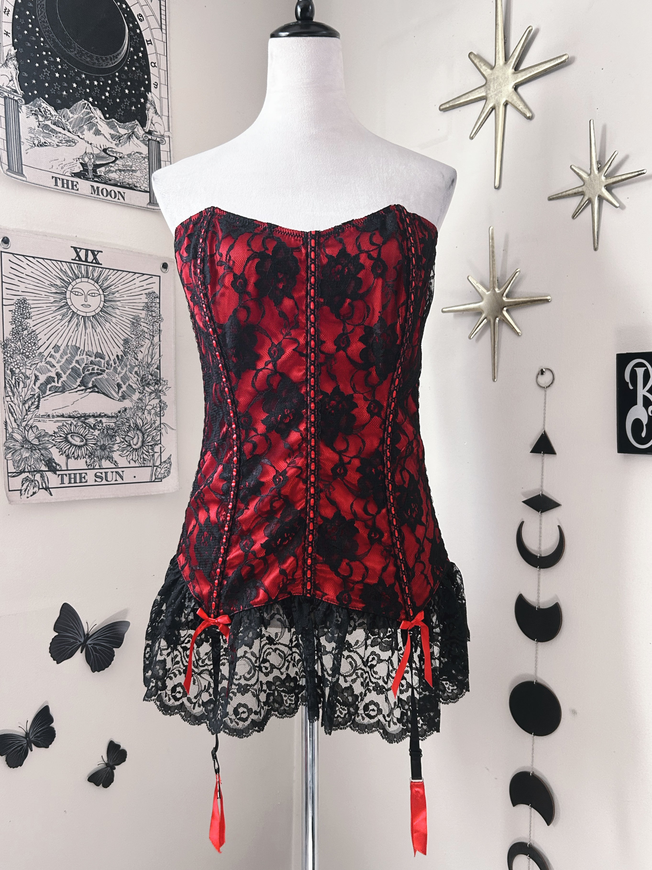 (XXL) Vintage 00's Shirley of Hollywood Lace Cirset