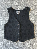 (S) Vintage 90's Knit Heart Detail Vest