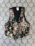 (S) Vintage 90's Upholstery Print Vest