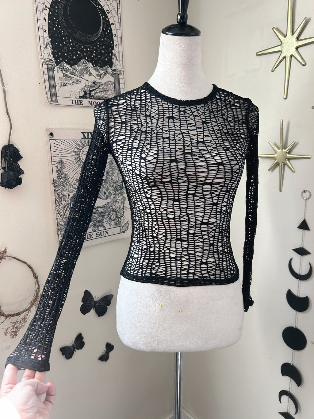 (S) Vintage 00's Fishnet Top