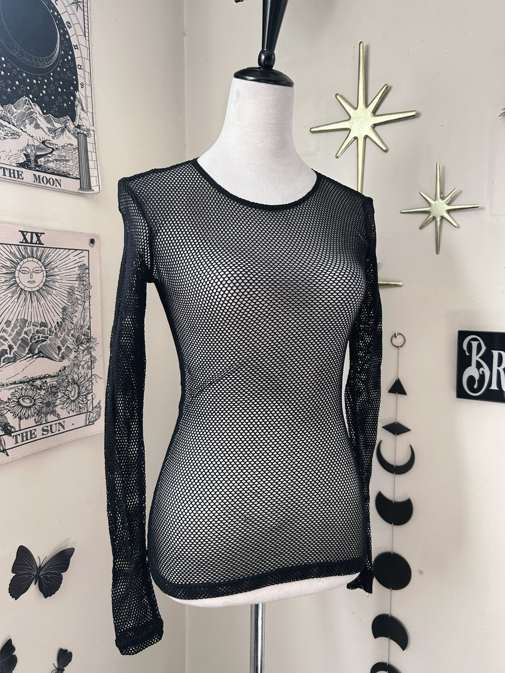 (S) Vintage Deadstock 00's Fishnet Top