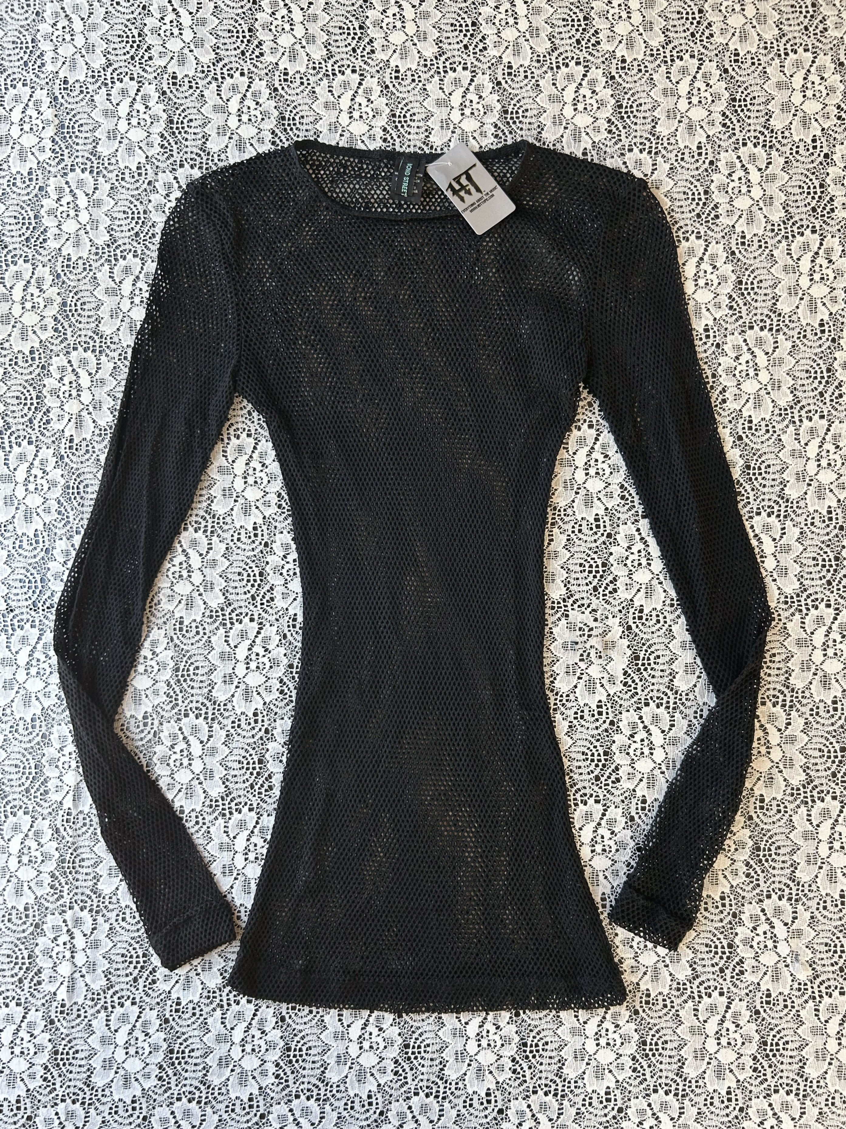 (S) Vintage Deadstock 00's Fishnet Top