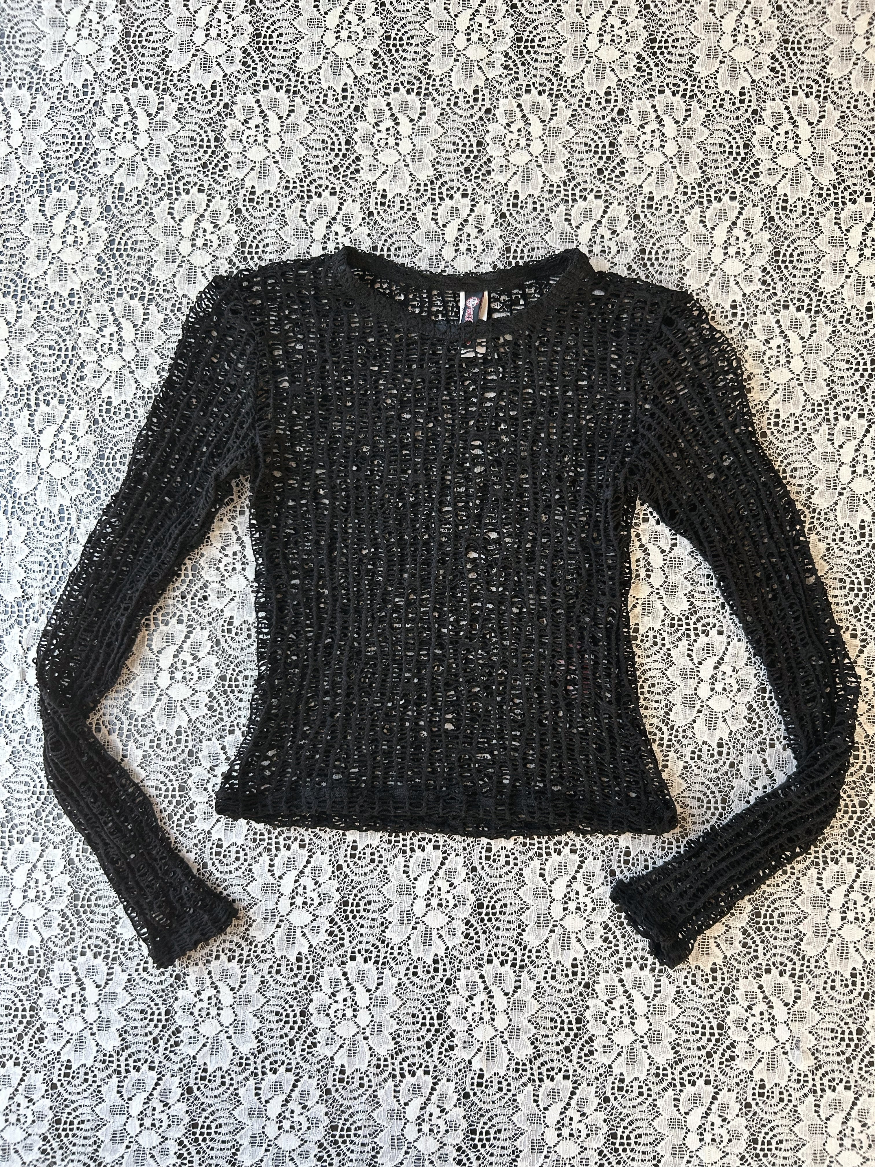(S) Vintage 00's Fishnet Top