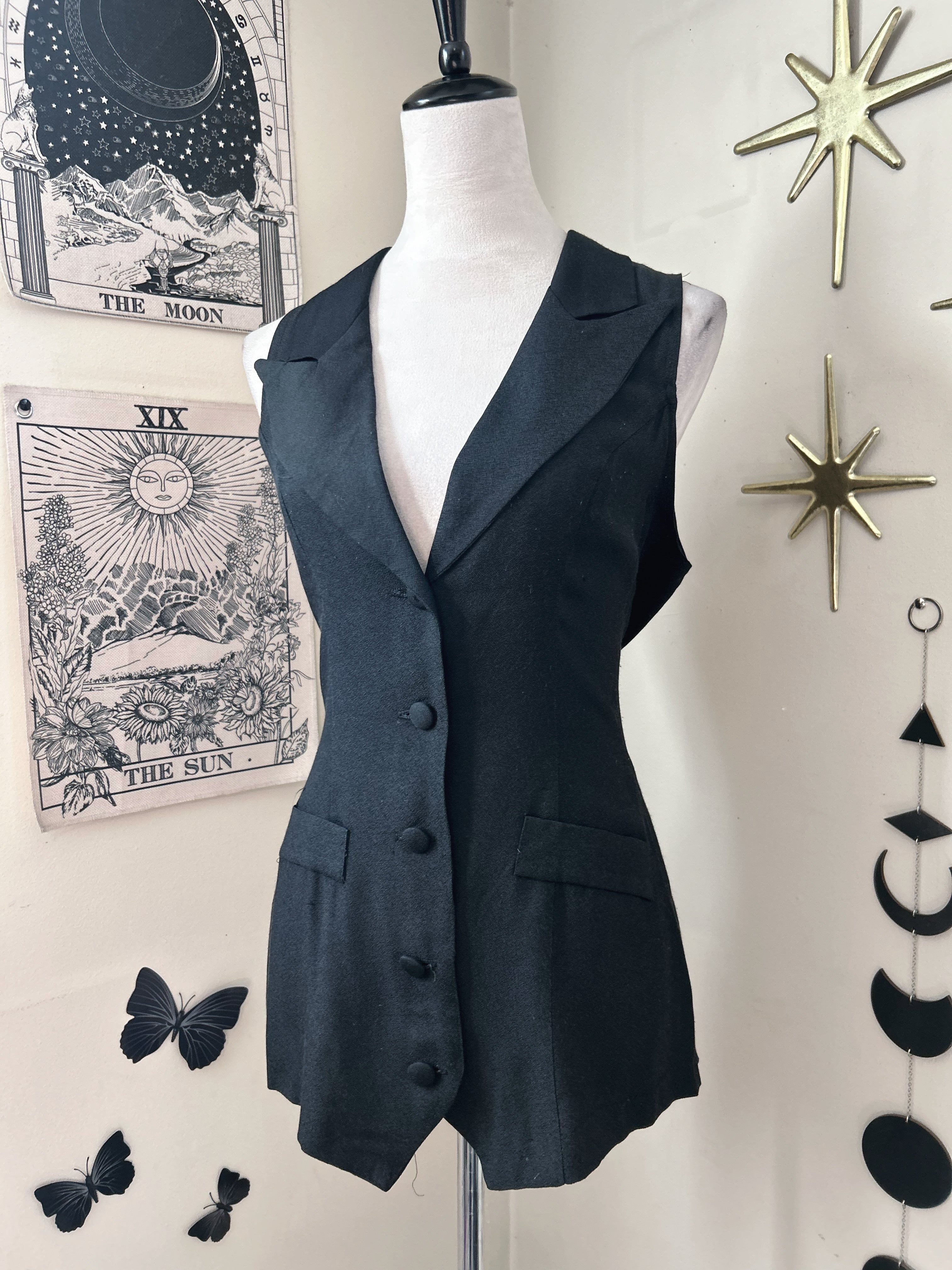 (M) Vintage 90's Long Button Vest