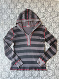 (M) Vintage 00's Hooded Long Sleeve Blouse