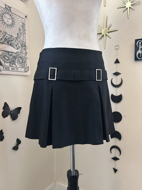 (L) Vintage 00's Pleated Mini Skirt