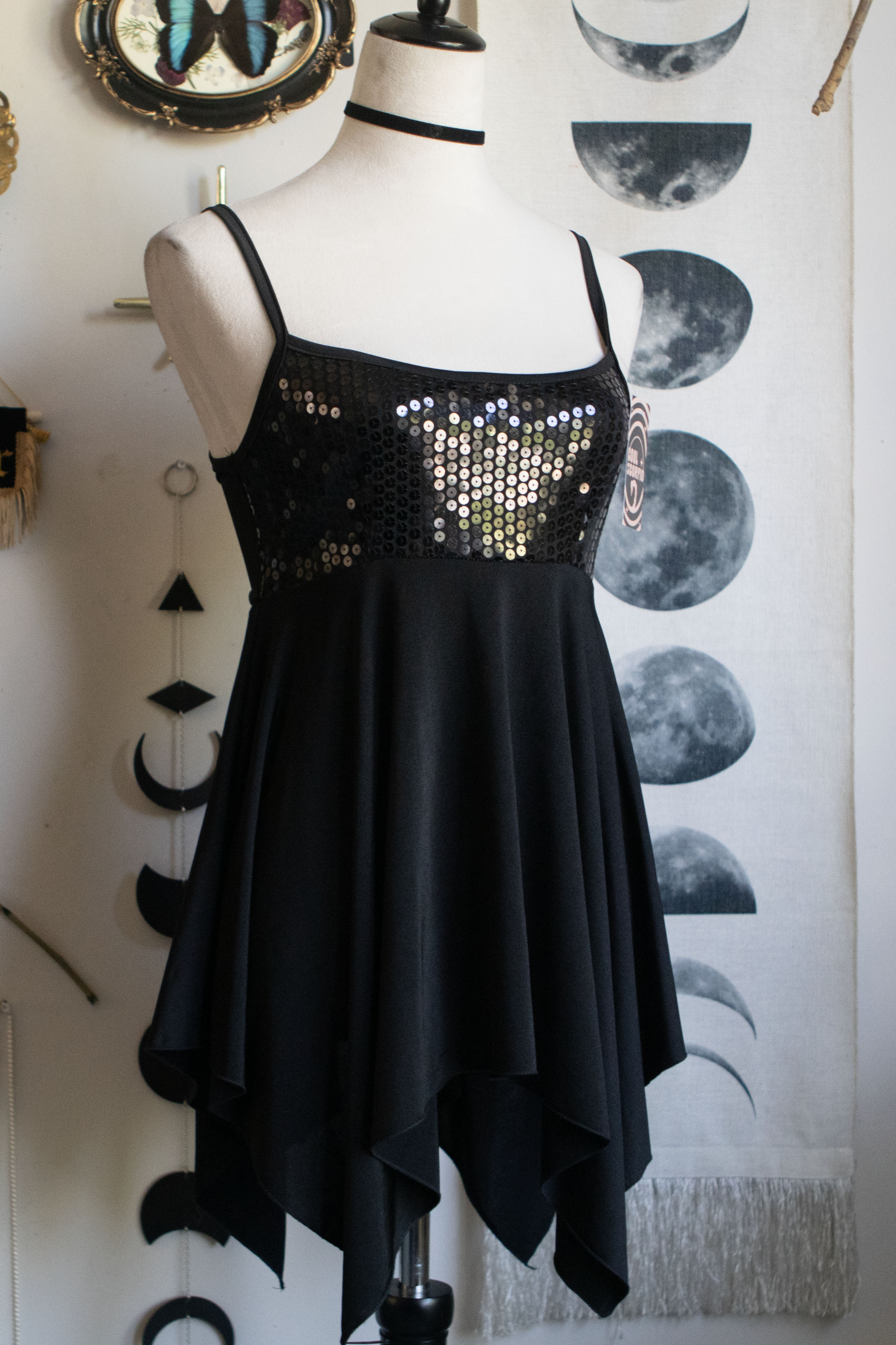 Y2K (2005) Fairy Sequin Spaghetti Straps Top
