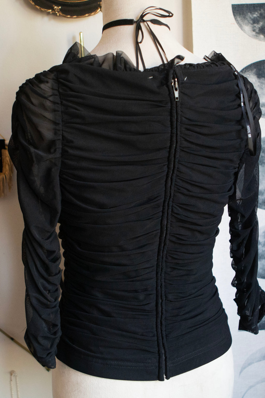 Vintage Late 90's Ruffled Blouse 3/4 Sleeves