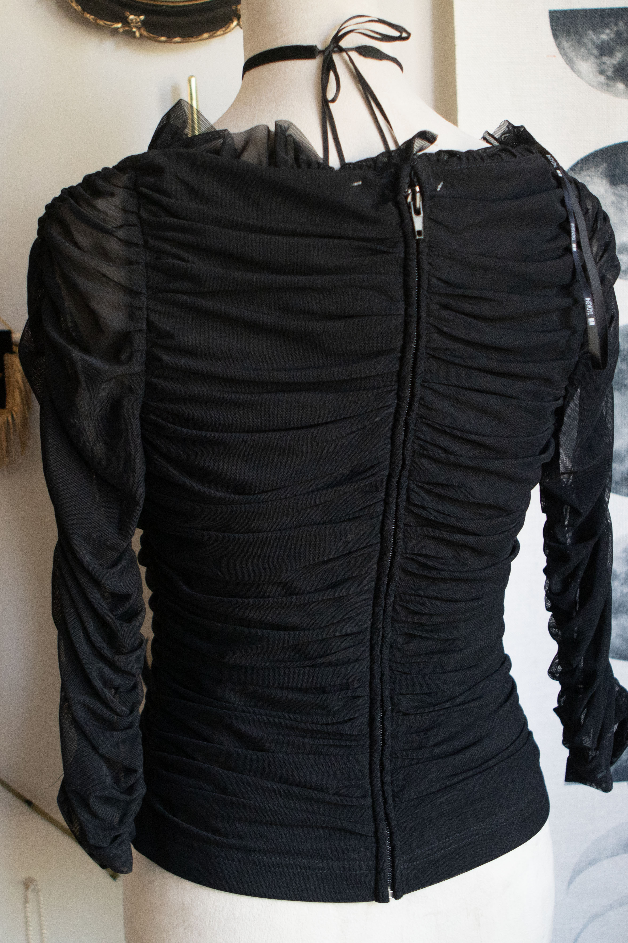Vintage Late 90's Ruffled Blouse 3/4 Sleeves