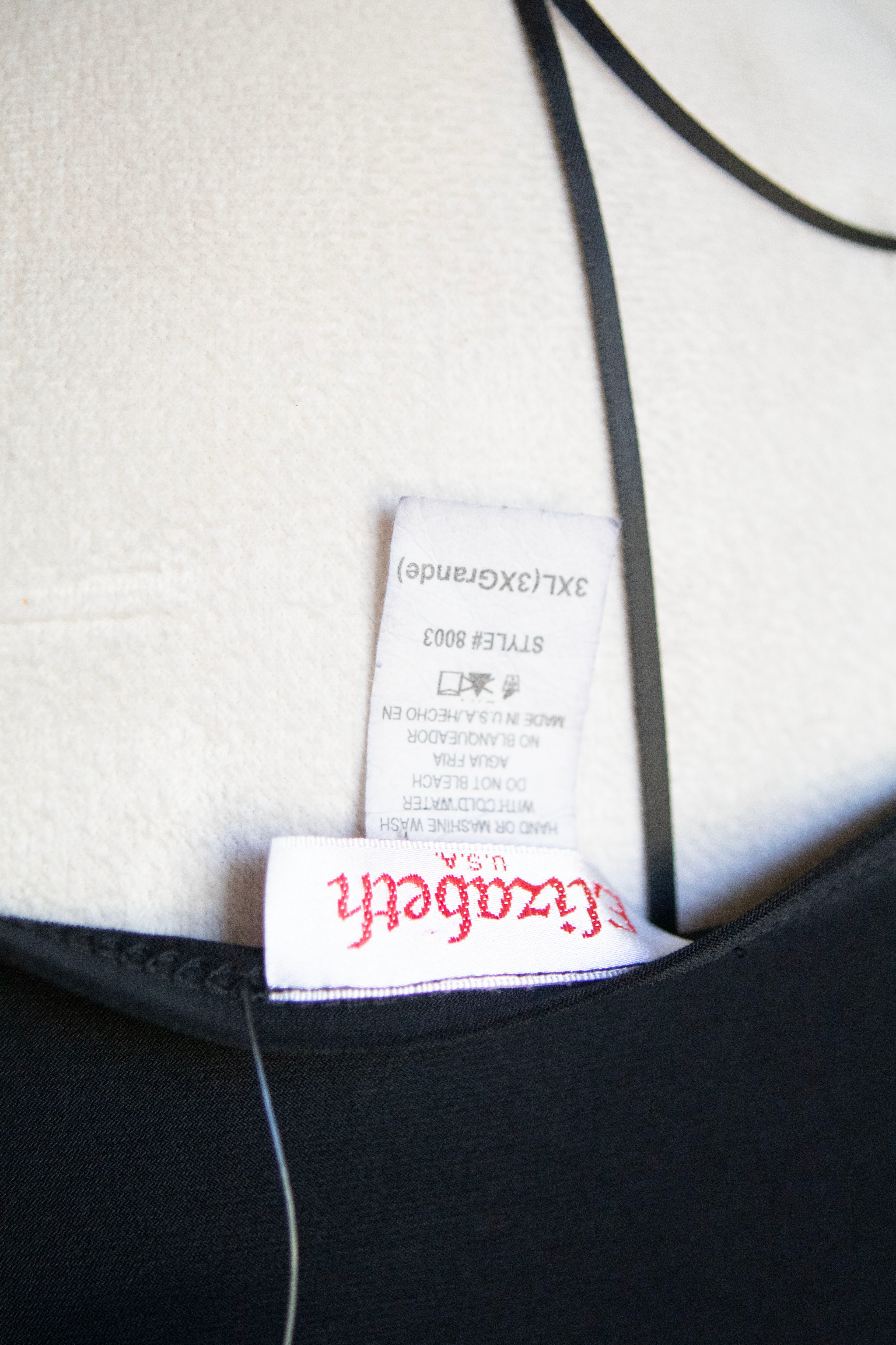 Vintage 00's Beaded Black Top