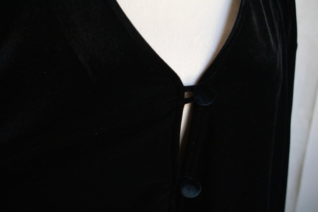 Y2K Velvet Crop 3/4 Sleeve Cargigan