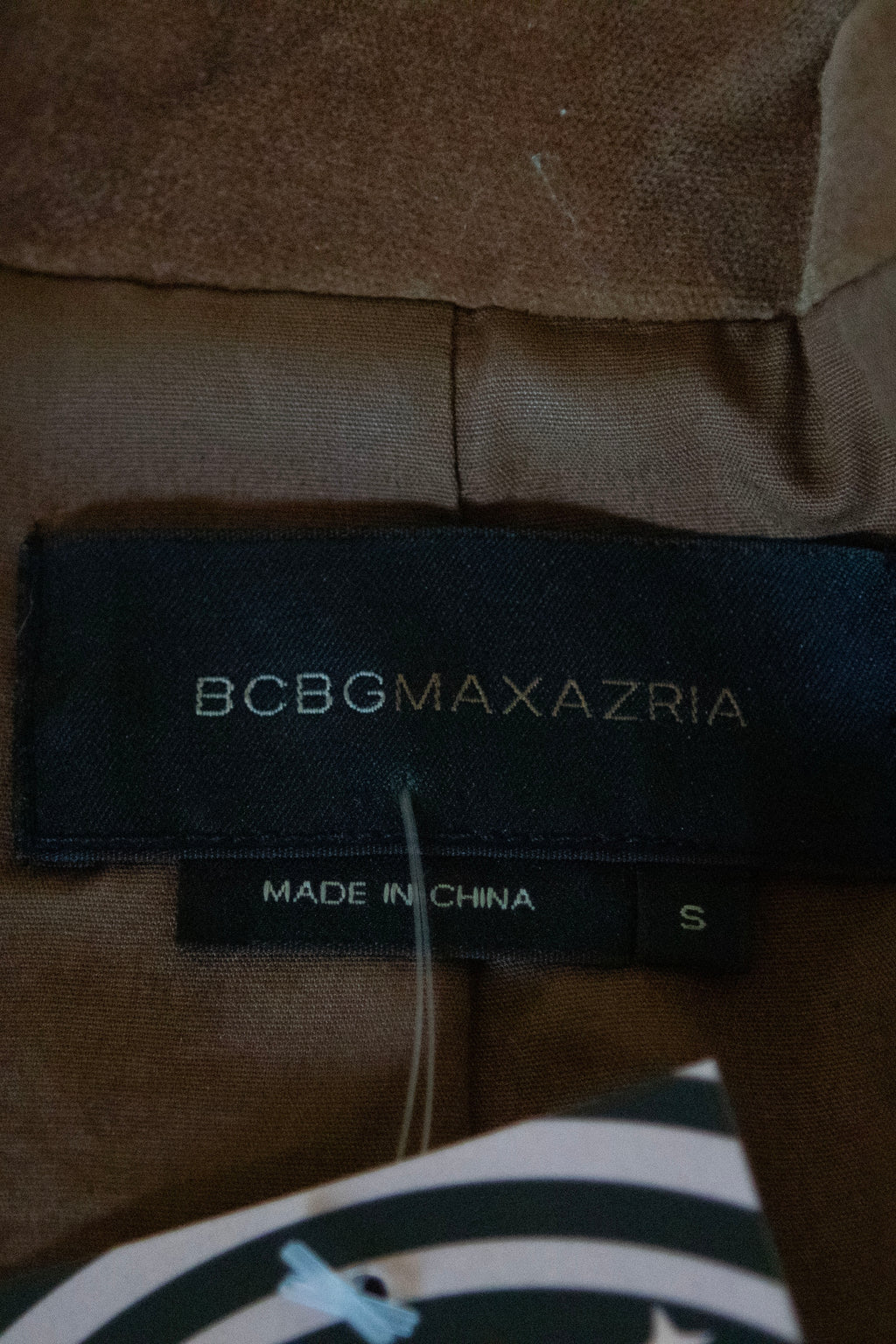 Y2K Tan Fitted Blazer-Style Jacket W/ Flare Sleeves