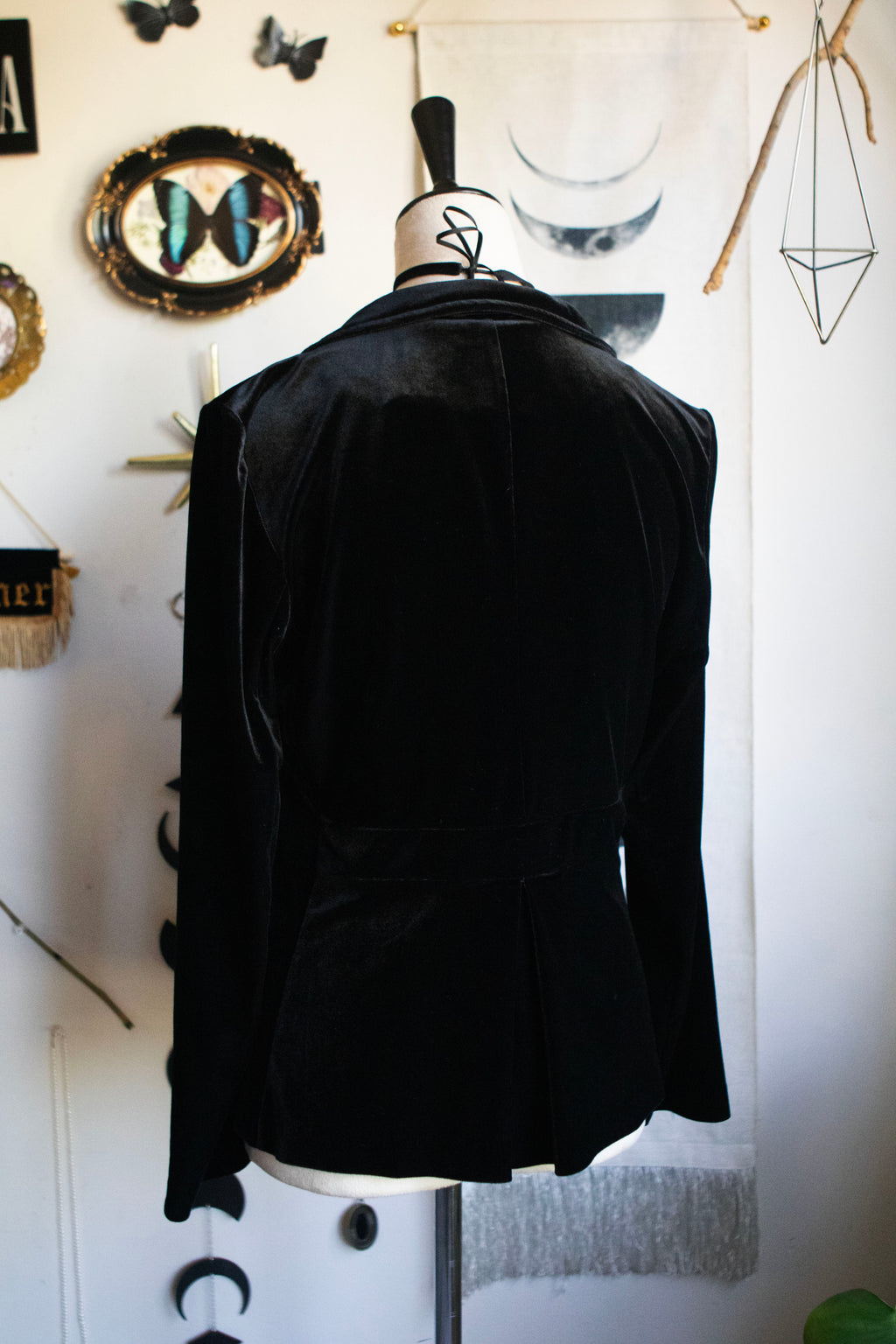 Y2K Velvet Black Blazer