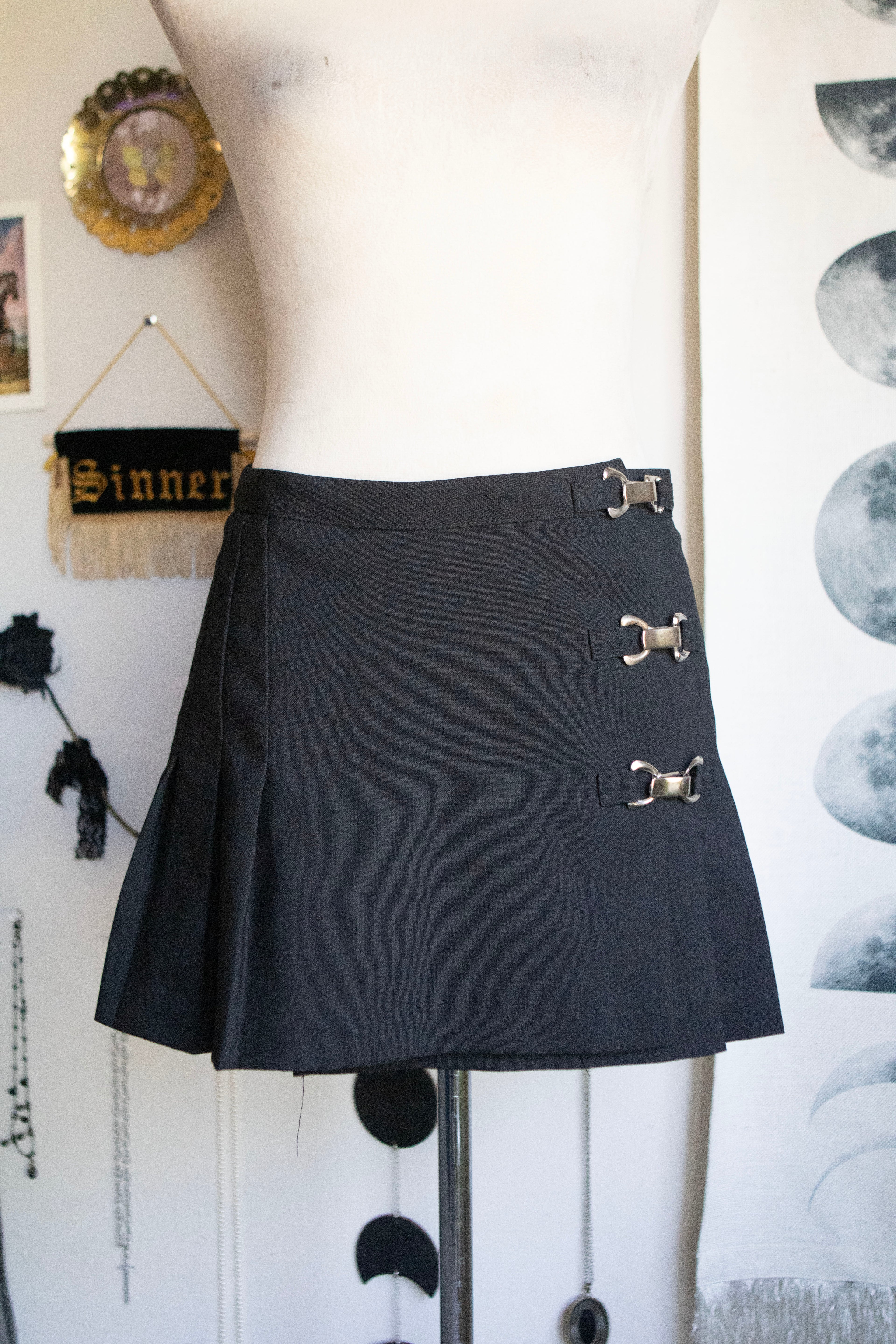 Vintage 00's Pleaded Mini Skirt