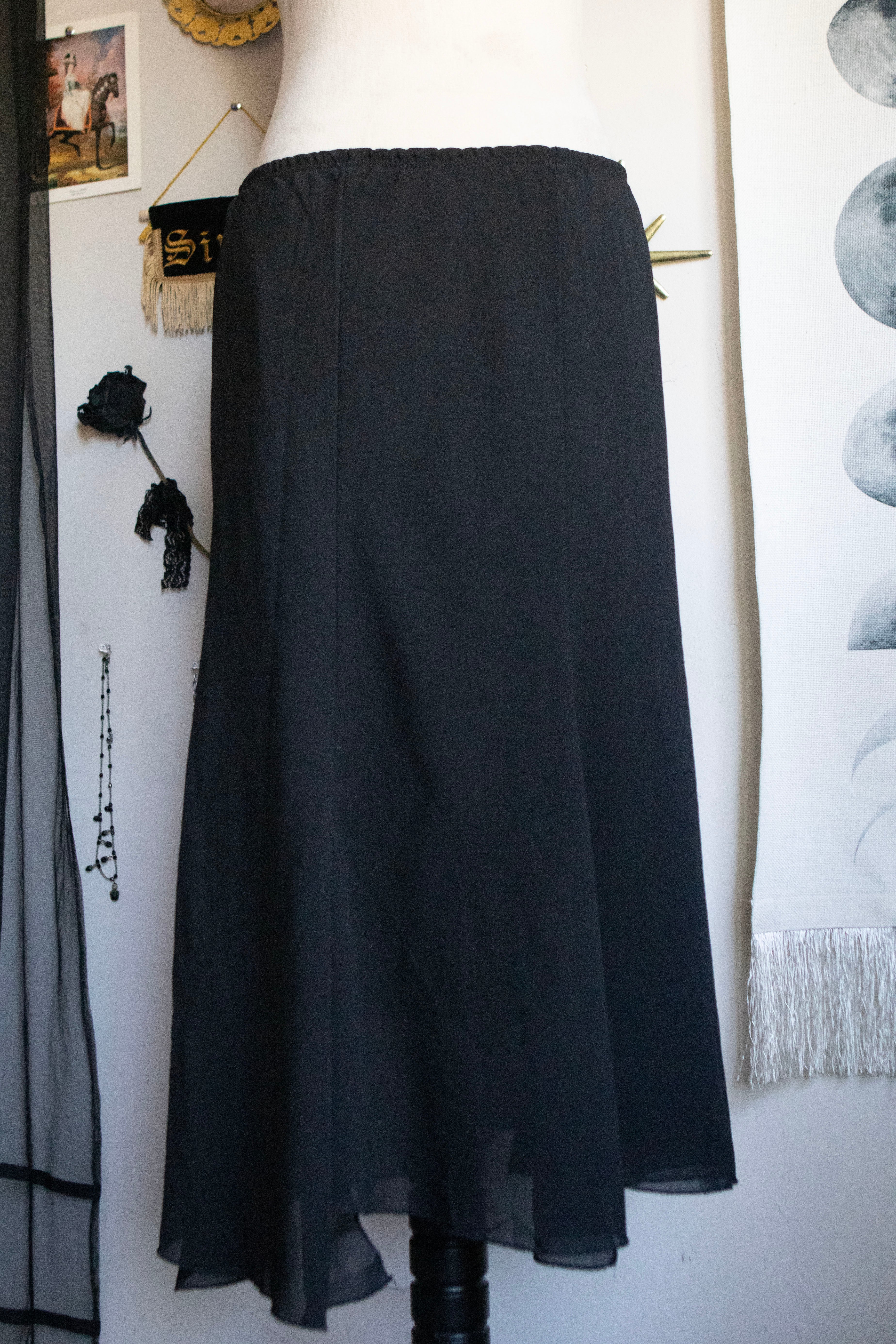 Vintage 90's Flare Midi Skirt
